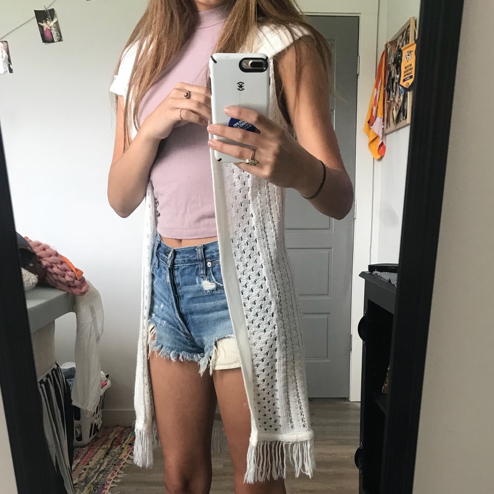 Summery hooded cardigan